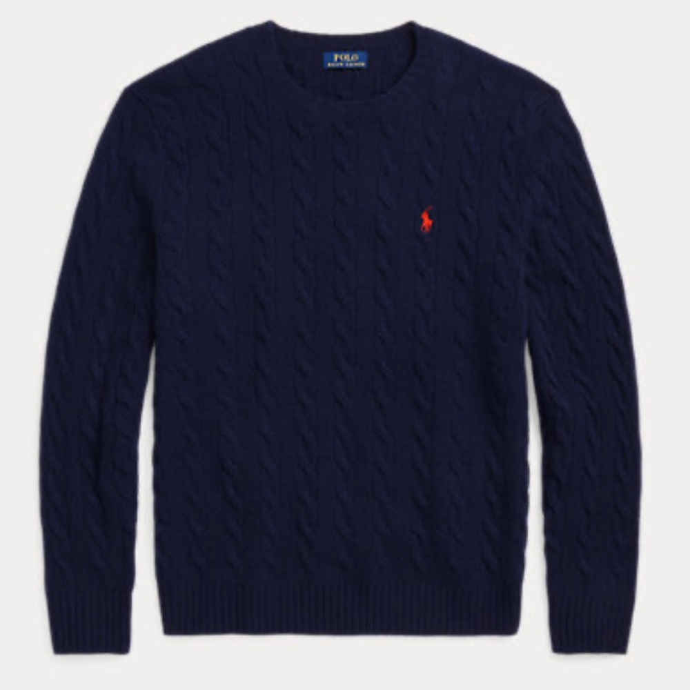 Polo Ralph Lauren Cable-Knit Wool-Cashmere Sweater